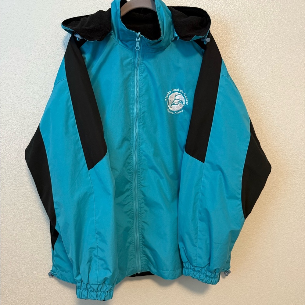 Santco Mens Reversible Alaska SeaLife Center Jacket with Hood
